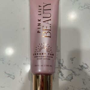 Pink Lily Beauty Luminizing Tinted Body Lotion - Soft Pink and Gold